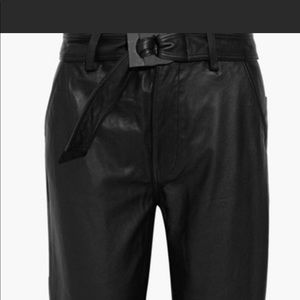 J Brand Leather Tapered Pants. NWT.